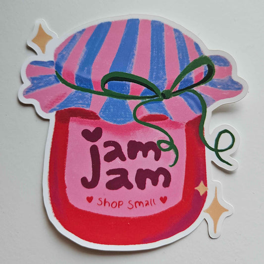 Jamjam Jar Shop Small Sticker
